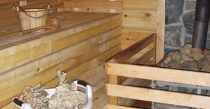 Didžioji pirtis su šalto vandens statinėmis