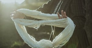 „Vilnonių siūlų dažymas augalais“